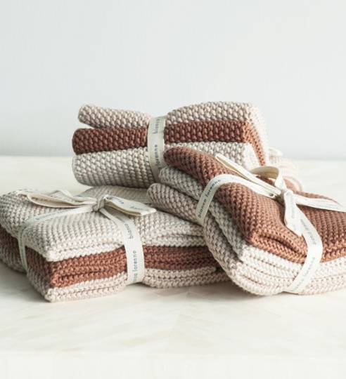 Bianca Lorenne - Lavette Vintage Rose Dish Cloth Set
